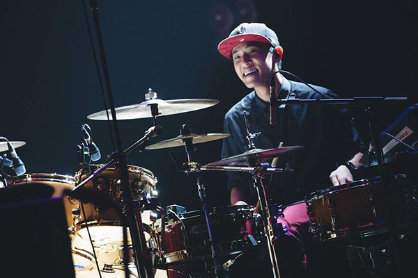 Anson Koh on drums